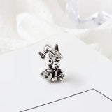 New Original Free Shipping Sliver Plated Bead Alloy Cat Dog Pet Owl Animal Charm Fit Pandora Bracelet Necklace DIY Women Jewelry