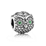 New Original Free Shipping Sliver Plated Bead Alloy Cat Dog Pet Owl Animal Charm Fit Pandora Bracelet Necklace DIY Women Jewelry