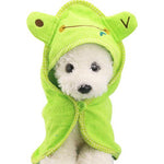 Soft Pet Dog Cat Cartoon Animal Bathrobe Bath Towel Puppy Shower Wash Supplies Dog Pet Blankets Medium Small Dog Products S/M/L