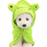 Soft Pet Dog Cat Cartoon Animal Bathrobe Bath Towel Puppy Shower Wash Supplies Dog Pet Blankets Medium Small Dog Products S/M/L