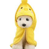 Soft Pet Dog Cat Cartoon Animal Bathrobe Bath Towel Puppy Shower Wash Supplies Dog Pet Blankets Medium Small Dog Products S/M/L