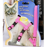 Cat Harness And Leash Hot Sale 3 Colors Nylon Products For Animals Adjustable Pet Traction Harness Belt Cat Kitten Halter Collar