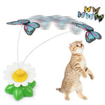 Hot sale Colorful Butterfly Funny dog Cat Toys bird Pet Seat Scratch Toy For Pet dog cats intelligence Training Plastic Cat Toy