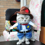 Funny Pet Costumes Cat Dog Cosplay Suit Halloween Christmas Nurse Policeman Uniform Clothing Puppy Hat Suits Party Dressing Up