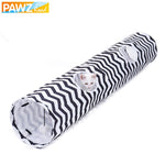 Pet Cat Tunnel 2 Holes Cat Play Tubes With Ball Collapsible Crinkle Kitten Dog Toys Puppy Rabbit Play Cat Tunnel Tubes Cat Toy