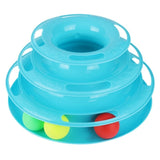 Funny Cat Pet Toy Cat Toys Intelligence Triple Play Disc Cat Toy Balls Cat Crazy Ball Disk Interactive Toy for IQ Traning