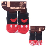 Warm Puppy Dog Shoes Soft Acrylic Pet Knits Socks Cute Cartoon Anti Slip Skid Socks For Small Dogs Pet Products