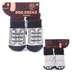 Warm Puppy Dog Shoes Soft Acrylic Pet Knits Socks Cute Cartoon Anti Slip Skid Socks For Small Dogs Pet Products