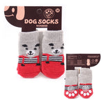 Warm Puppy Dog Shoes Soft Acrylic Pet Knits Socks Cute Cartoon Anti Slip Skid Socks For Small Dogs Pet Products