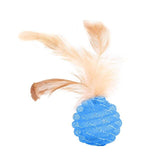 Pet Cat Toy Cat Line Ball With Feather Line Tube Ball Pet Toy