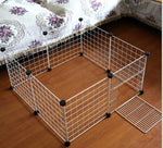 Foldable Pet Playpen Crate  Iron Fence Puppy Kennel House Exercise Training Puppy Kitten Space Dog Gate Supplies For Rabbit