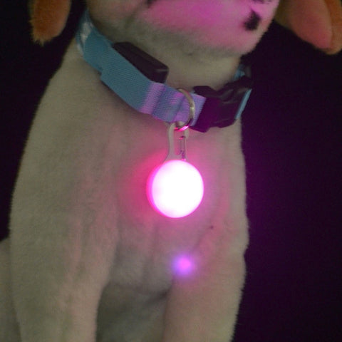 1 Pcs LED Pet Dog Collar Cute Pendant Night Safety Pendant Luminous Night Light Collar Pedant Pet Supplies Dog Accessories