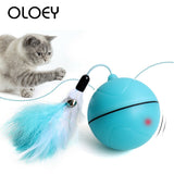 New USB Rechargeable Electric Rolling Ball Toys for Cats Interactive Laser Magic Ball Toy with Laser Light Keep Your Pet Busy