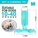 Pet Dog Toothbrush Chew Toy Doggy Brush Stick Soft Rubber Teeth Cleaning Dot Massage Toothpaste for Small dogs Pets Toothbrushes