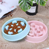 Useful Anti Choke Pet Dog Feeding Bowls Plastic Snail Shape Slow down Eating Food Prevent Obesity Healthy Diet Dog Accessories